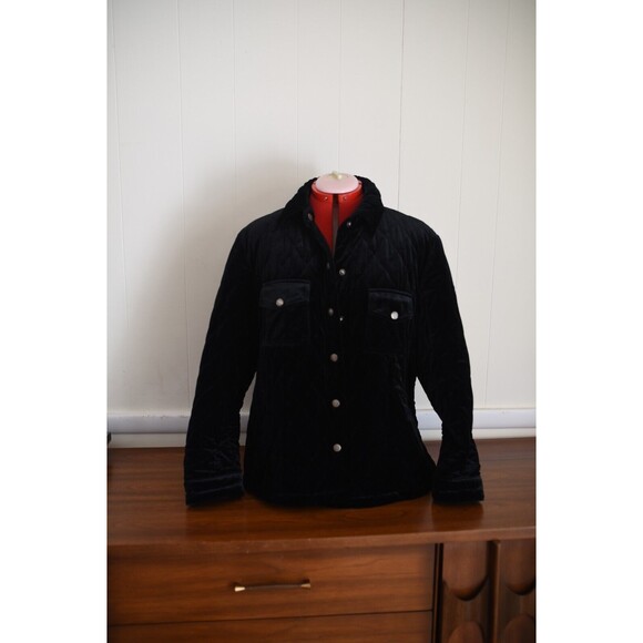 Chico's Travelers Blazer Jacket Size 3 XL Black Quilted shacket - Picture 2 of 9